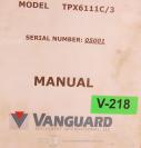 Vanguard-Vanguard TPX6111C-3, Boring Milling Operations and Programming Manual-TPX6111C/3-01
